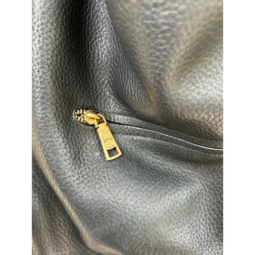 Coach Shay Shoulder Bag in Black Soft Pebbled Leather - Style 93811 - Picture 4 of 7